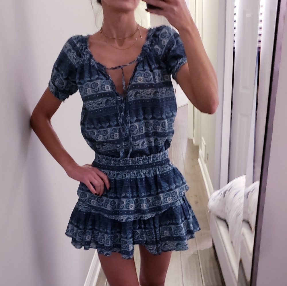 Loveshackfancy Popover Dress, size XS